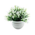 thumbnail image 3 of Planta falsa en maceta, decoración de bonsái Artificial, bonsái de imitación pequeño, plantas falsas para decoración del hogar, escritorio, estante de Blanco, 3 of 8