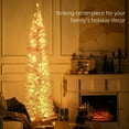 thumbnail image 4 of HOMCOM 7' Prelit Artificial Christmas Tree with Warm White LED Lights, 4 of 10