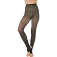 thumbnail image 5 of ToBeInStyle Women's Bella Royal Fashion Fishnet Stirrup Footless Tights - Black, 5 of 6