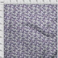 thumbnail image 4 of oneOone Velvet Purple Fabric Floral Craft Projects Decor Fabric Printed By The Yard 58 Inch Wide, 4 of 5