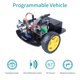 thumbnail image 3 of Robot Irfora Kit de bricolaje de robot inteligente Kit de robot programable inteligente con sistema Arduino Seguimiento de evitación de obstáculos STEM Control inalámbrico de dirección del vehículo pa Irfora Robot, 3 of 7