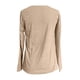 thumbnail image 5 of MHFRRA Camiseta Informal de Manga Larga con Cuello Redondo para Mujer, Básica, de Color Liso, para Uso Diario, Cómoda y Holgada. Beige, 5 of 5