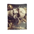 thumbnail image 7 of DouZhe Ultra-Soft Micro Fleece Lightweight Flannel Bed Blanket, Fantasy Horror Skull Print Cozy Warm Throw Blankets, 80"x60", 7 of 7