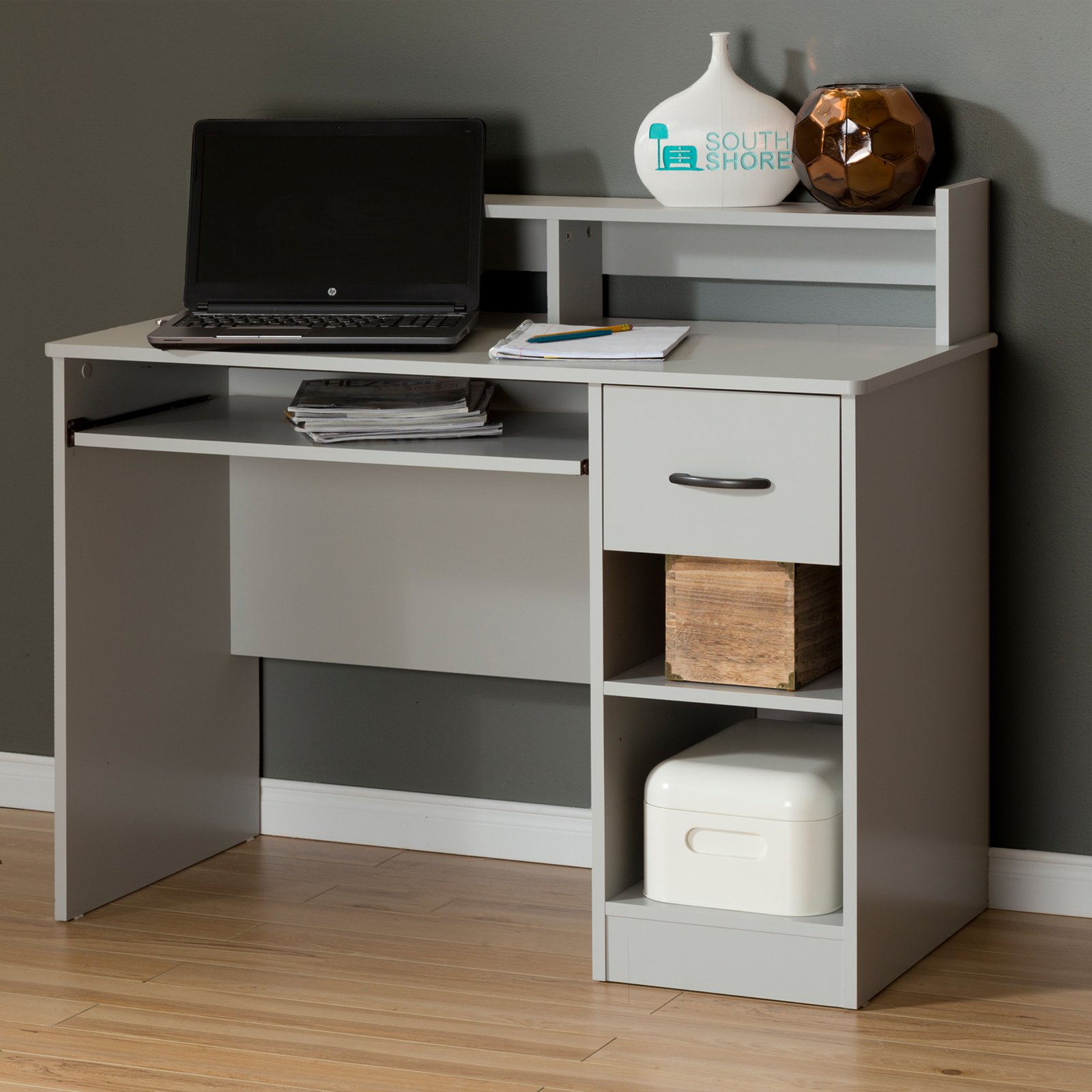 South Shore Smart Basics Small Desk with Keyboard Tray, Multiple Finishes - image 5 of 7