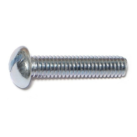 

5/16 -18 x 1-1/2 Zinc Plated Steel Coarse Thread Slotted Round Head Stove Bolts