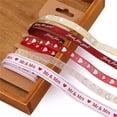 thumbnail image 3 of 3 Sets Valentine's Day Ribbons Decorative Strap Set Gift Packing Supplies, 3 of 7