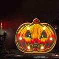 thumbnail image 3 of Luces decorativas 3D de Halloween, impermeables, para festivales, bares, escritorios, etc. Calabaza B, 3 of 9