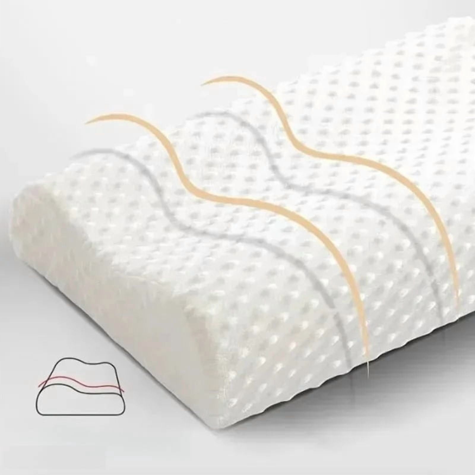 Memory Foam Pillow for Neck Pain Relief - Adjustable Orthopedic Cervical Support Pillow for Side Sleepers, Shoulder & Spine Alig