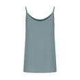 thumbnail image 2 of Scyoekwg Women's Spaghetti Strap Tank Top Solid Color Summer Loose Basic Sling Sleeveless Tank Tops Camisole Crewneck Casual Blouses (Gray,XL), 2 of 8