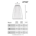 thumbnail image 4 of Falda plisada brillo sutil AMAD cafe M AMAD SS22-F16, 4 of 4