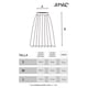 thumbnail image 4 of Falda plisada brillo sutil AMAD cafe S AMAD SS22-F16, 4 of 4