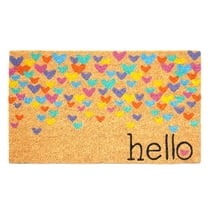 Calloway Mills 107261729 Colorful Hearts Doormat 17" x 29"
