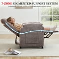 thumbnail image 6 of Power Recliner Chair, Holaki Electric Power Recliner with Side Pocket and Remote, Modern Chenille Fabric Recliner Chairs for Adults, Small Recliner for Small Space Nursery Living Room, Grey, 6 of 11