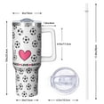 thumbnail image 3 of 1pc Football Coach 40oz Tumbler with Straw & Handle - Insulated Stainless Steel Cup | Holiday Gift for Man Women (Christmas, Valentine's, Birthday), 3 of 5