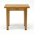 thumbnail image 5 of Asta Zaka Solid Teak Fully Assembled Shower/Bath/Spa Foot Stool, Side Table, SPATEAK Collection, TB-013, 5 of 7