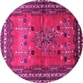 thumbnail image 1 of Ahgly Company Indoor Round Persian Pink Traditional Area Rugs, 6' Round, 1 of 4