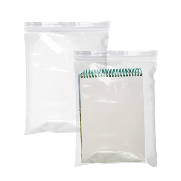 Clear Zipper Bags, 2 Mil Reclosable Polyethylene, 1000 Count, 10 x 12 in