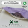 thumbnail image 2 of Simple Ecology Cloth Reusable Washable Breathable Face Mask Covering with Filter Pocket; GOTS Certified Organic Cotton, 3 Medium LAVENDER Masks, 2 of 6