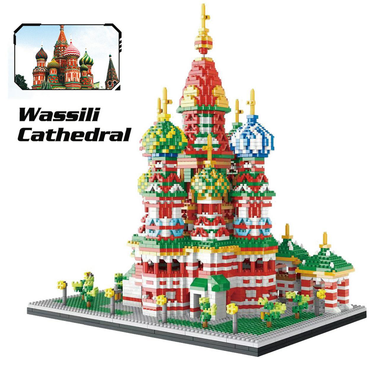 Vasily Cathedral Architecture Building Blocks Model Nano Bricks Kids Toys Gifts 