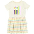 thumbnail image 3 of Inktastic Mardi Gras Flag 2 Girls Toddler Dress, 3 of 5