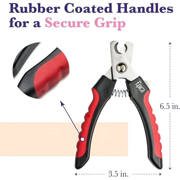 Epica Professional Dog Nail Clipper Dog Nail Clippers for Large Dogs Easy and Safe Dog Grooming Clippers Heavy Duty Cat Nail Clipper with Safety