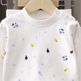 thumbnail image 5 of NOLDARES Baby Boy Football Winter Outfit Long Sleeve Football Embroidery Round Neck Sweatshirt Pants Set Toddler Fall Clothes Size:9-12 M,Beige, 5 of 5