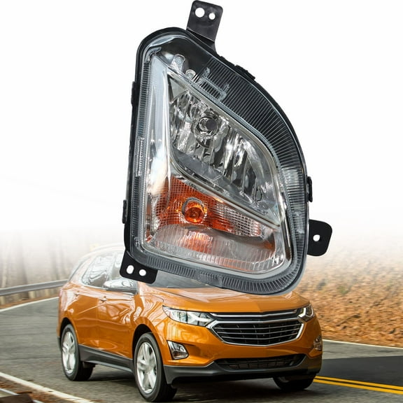 munirater 1-Pack Bumper Fog Light Assembly with Turn Signal Light Right Passenger Side Replacement for 2018 2019 2020 Chevy Equinox