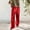 Red, variant on Hauaitttt Women's Casual Pants High Waist Relaxed Fit Trousers Comfortable Loose Straight Leg Wide Leg Pants Ideal for All Seasons Dress Pants for Women Business Casual Long Casual Outfits for Women