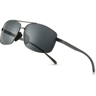 Readerest Clear Polarized Sunglasses, Square Frame, Black  display picture 3