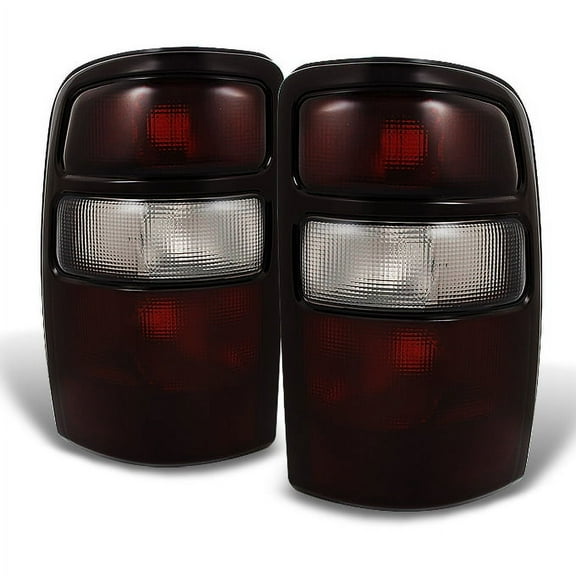 AKKON - For Suburban Tahoe Yukon Lift Gate Body Red Smoke Black Trim Rear Tail Light Brake Lamps Replacement