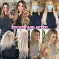 thumbnail image 5 of Benehair Clip In Hair Extensions 100% Remy Human Hair Double Weft Straight Blonde 12inch Thick Full Head, 5 of 12