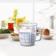 thumbnail image 6 of Glass Measuring Cup with Lid, Easy Grip Handle and V-Shaped Spout, Three Measurement Scale(OZ, Cup, ML), Coffee Milk Frothing Pitcher Latte Maker in Kitchen Restaurant, 6 of 6