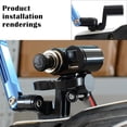 thumbnail image 3 of DYNWAVECA Motorcycle Rear View Mirror Extender Bar For Phone Holder Mount Clamp Black, 3 of 10