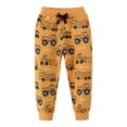 thumbnail image 4 of ZOYOEN Toddler Boys Graphic Sweatpants- Cute Elastic Waist Soft Cotton Casual Kids Jogger Pants Yellow Size 2-7 T, 4 of 8
