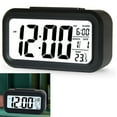 thumbnail image 2 of Reloj despertador electrónico recargable, luminoso, inteligente, LED, digital, para estudiantes y niños, regalo innovador, batería negra., 2 of 13