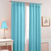 Candy Tab Top Window Curtain, Turquoise