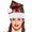 Flip Sequin Santa Hat, variant on PMU Christmas Flip Sequin Santa Hat Red/Green Sequins Christmas Celebration Costume Party Accessories Props and Party Supplies for Plays, Festivals, Photo Shoots (1/Pkg) Pkg/1