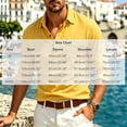 thumbnail image 3 of Hulanddfd Mens Shirt Long Sleeve Polo with Pocket, Yellow Button Up Collared Casual Top, Slim Fit Daily Wear, 3 of 7