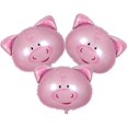 thumbnail image 4 of Foil Balloons Creative Pig Head Shape Lovely Pink Party Decor Balloon Photo Props For Birthday Festival Wedding Gift (pink2pcs), 4 of 4