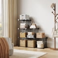 thumbnail image 2 of Wire Cube Storage, 6-Cube Closet Organizer Storage, Modular Shelves Units, Storage Bins Shelving, for Bedroom, Office, 2 of 9