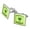 Silver, variant on Everyday I'm Brusselin' Brussels Sprouts Hustling Funny Humor Square Cufflink Set - Silver or Gold