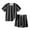 B Black, variant on Uxgjfwu Toddler Boy Girl Summer Outfits Casual Printed Short Sleeve Tops and Shorts Set Sports Set, Sizes 3-14,Black