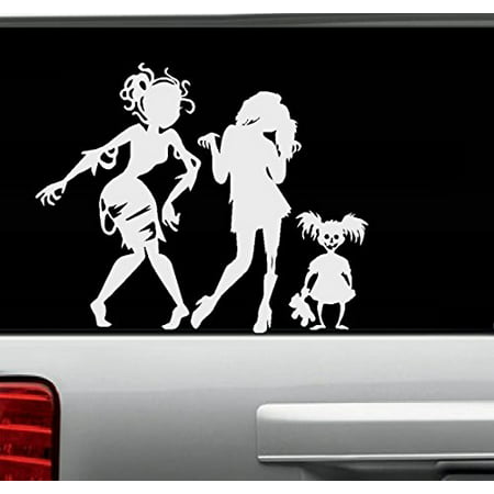 Decal ~ Zombie Girls (Ghouls) Gone Wild #2 ~ Wall or Auto Decal THREE SILHOUETTES 13