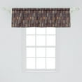 thumbnail image 2 of Ambesonne Abstract Window Valance, Hand Drawn Geometrical Art, 54" X 18", Dark Peach and Dark Tan, 2 of 3
