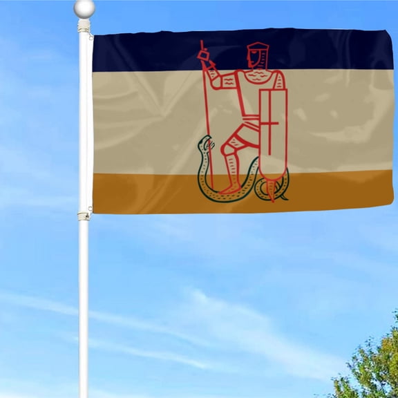 Bayyon Stylised knight Flag Banner with Grommets 3x5Feet Man cave Decor