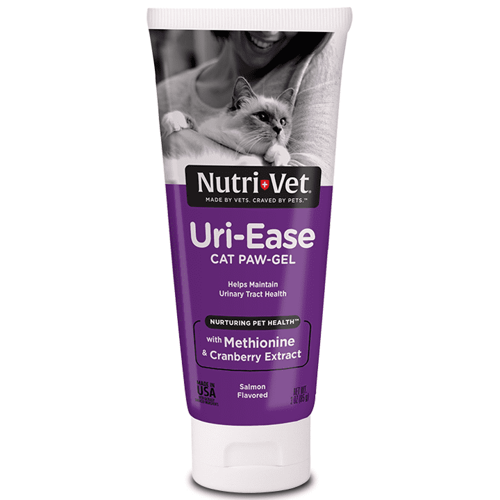 Nutri-Vet Uri-Ease Paw Gel for Cats | Helps Maintain Urinary Tract Health | Delicious Salmon Flavor | 3 Ounces