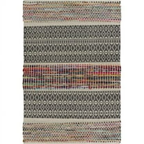 HomeRoots  Colorful Traditional Chindi Area Rug - Multi Color - 3' x 5'