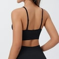 thumbnail image 6 of Fsqjgq Bras for Women Underwear Backless Bra Wireless Tops Black Bralette Women's V Neck Long Line Sports Bra Strap Padded Cup Adjustable Thin Strap Fitness Yoga Short Top Yoga Tops, 6 of 7