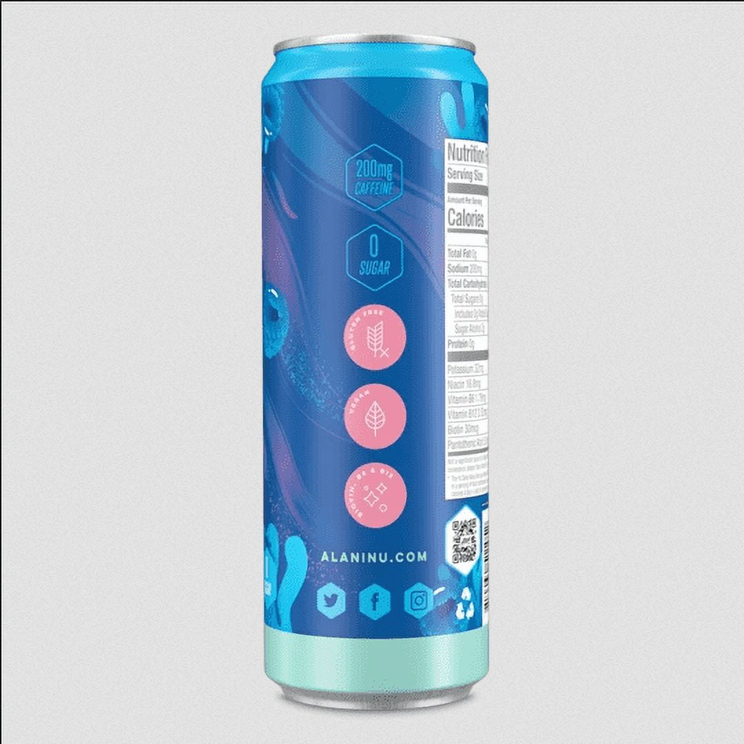 Alani Nu Energy Drink - Breezeberry - 12oz Cans (Single Cans)-Pack Of 4