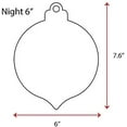 thumbnail image 2 of 25 Units Acrylic Christmas Ornaments Blanks Night 1/8" Thick - Clear or Solid Color - (Size 6") Made in USA, 2 of 5